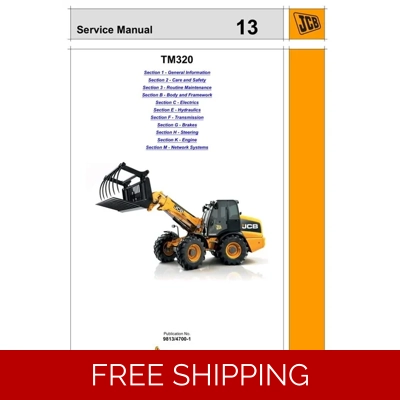 JCB TM320 TELESCOPIC WHEELED LOADER SERVICE REPAIR MANUAL